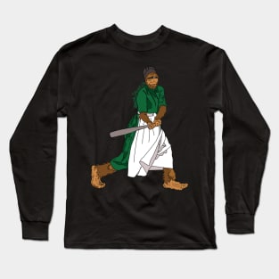 Amish Squatch Softball Long Sleeve T-Shirt